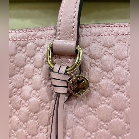Authentic Gucci Guccisima Crossbody Handbag Light Pink - Picture 9 of 16